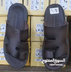  3 بالعقبة خصم 50٪ علي الشبشب الرجالي الجلد الطبيعي المصري (شكل /لون)
