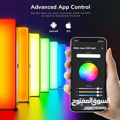  6 5-Pixel Liber RGB Video Light,Support Magnetic Attraction and App,Full Color,2500K-8500K, Mini LED A