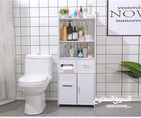  14 ستاند الحمام العصري PVC اناقة ونظام في قطعة وحدة  تصميم انيق باللون الأبيض يضيف لمسة فخمة لأي زاوية