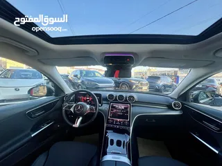  25 مرسيدس C180 موديل 2023 افنجارد فتحة غرافيت بحالة الزيرو وارد المانيا مميزة