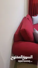  1 طقم كورنر ستايل أمريكي 7 مقاعد جلسة مريحة جداً بعمق 70_سم تفصيل من خشب السويد وأسفنج دانلوب
