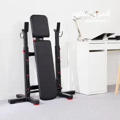  5 Tiltable Weights Bench with Collapsible Pegs مقعد أوزان قابل للإمالة مع مسامير قابلة للطي