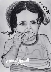  12 لوحات فنية رسم يدوي حسب الطلب