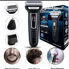  3 Kemei – rasoir électrique flottant 3 en 1 pour hommes, Rechargeable, pour barbe et cheveux