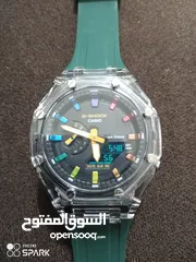  1 ساعه جديده بحالة الوكاله + كفر بلاستك مقوئ من الخارج للحماية من الكسر او الخدوش