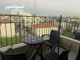  11 شقة مفروشة للايجار في أرقى  مناطق مدينة رام الله والبيرة