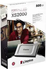  3 PORTABLE SSD XS 2000 KINGSTON 500GB هارديسك  خارجي اسس دي 500 جيجا كنجستون