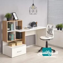  3 مكتب للدراسة مع رفوف عدة الوان توصيل مجاني داخل عمان والزرقاء