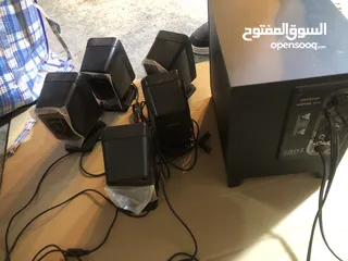  6 سماعات للبيع كامل الاسلاك والقطع معهم