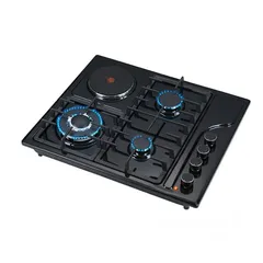  5 طباخ غاز وكهربا StarLux لون اسودطباخ غاز وكهربا StarLux لون سلفر .