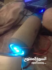  4 سماعه مضاده للماء و عوامل البيئه تستخدم في جميع الاماكن، البحر  البيت السياره و البر speaker rgb