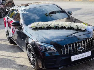  2 Mercedes C200 2019 (أحمد الشرمان) لتأجير سيارات الأعراس