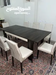  1 طاوله طعام ثمان اشخاص