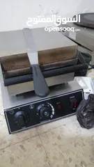  2 ماكينات وافل وكريب وميني بان كيك