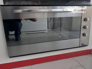  1 فرن بلد ان كهرباء نوع ارستون إيطالي حجم 90×50 لون سلفر مستخدم بحاله ممتازه ومكفول