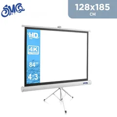  1 Used Tripod Projector Screen 84"