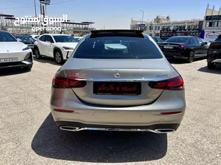  8 مرسيدس E350 AMG ذهبي 2022 اعلى مواصفات بحالة الزيرو مميزة جدا جمرك جديد
