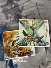  1 Pokemon Sun and Pokemon X 3DS American two both for 16 kd