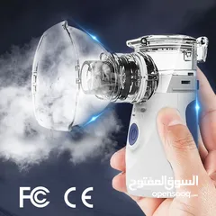  9 جهاز تبخيرة محمول للاطفال والكبار و لمرضى الحساسية و الربو  يحول الدواء السائل الموجود في العلبه الى