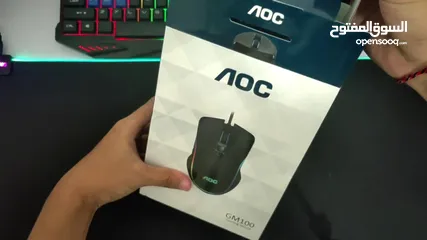  11 ماوس جيمنج mouse AOC GM100 GAMING MOUSE من اه او سي    2400 دب اي 