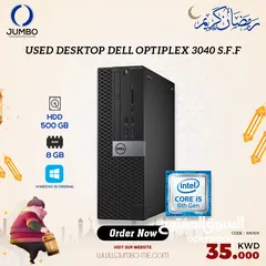  1 USED DESKTOP DELL OPTIPLEX 3040  S.S.F