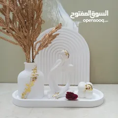  14 شموع معطره وديكورات حجر صناعه يدويه حسب الطلب