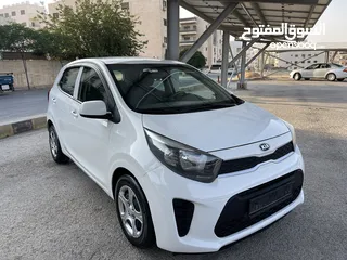  2 كيا بيكانتو وارد شركة كيا الأردن فحص كامل كرت ابيض  محرك 1250 ممشى قليل جدا