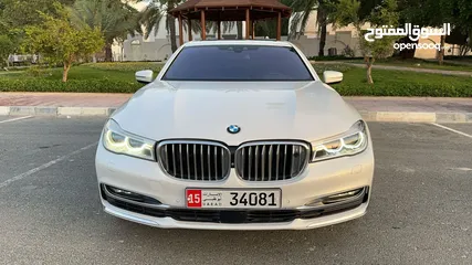  1 بي ام دبليو 750LI ابيض 2016 خليجي BMW 750LI White GCC 2016