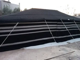 12 خيم شعر تراثيه  حجم 8م×4م يوجد أحجام أخرى حسب الطلب  الخيم جديده ولا يوجد  مستعمله
