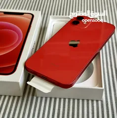  2 Iphone 12 red 256GB used like new