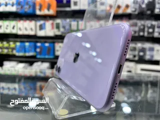  5 iPhone 11 (64) GB ايفون 11 مستعمل بحالة ممتازة  ما فيه ولا ضربة مكفول كفالة المحل