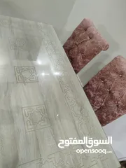  2 طربيزه سفره اربع كراسي و بانكيت 95*160