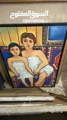  1 لوحة فنية يدوية الصنع ب الالون الزيتية