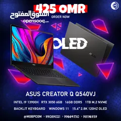  1 Asus Creator Q i9 13900H , RTX 3050 , 16GB RAM , 1TB SSD - لابتوب جيمينج من اسوس !