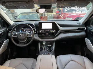  12 تويوتا هايلاندر ( 2023 ) فحص كامل 7 جيد عداد 28 ألف كيلو بحال الزيروو ( قابل للبدل )