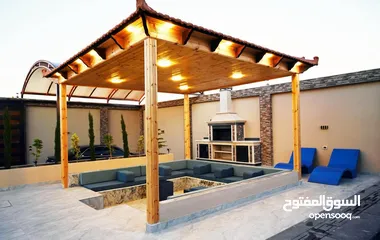  9 فيلا مع شاليه على طريق المطار القسطل