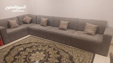  1 5 seater sofa with cushions