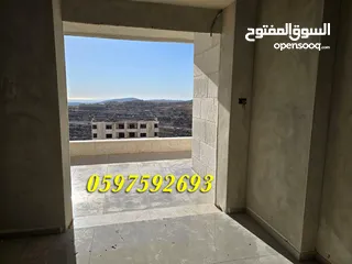  16 شقة فاخرة للبيع 195م+ بلكونة كبيرة لا يمكن التسكير عليها للبيع رام الله المصايف قرب المالية بالعالي