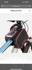  1 Bicycle bag mobile holder حقيبة الدراجة مع حاملة للهاتف