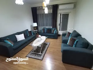  1 بيع طقم جلوس لون تركواز غامق مكحل باللون البني مكون من ثلاثيه ثنائيه ومفردتين مع بردايه فوال  250 سم