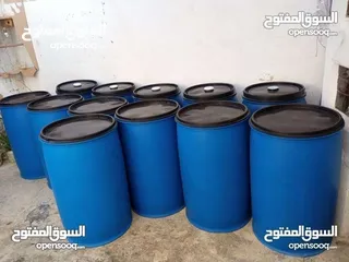  4 براميل جميع الأنواع  حديد بلاستك جلاكن