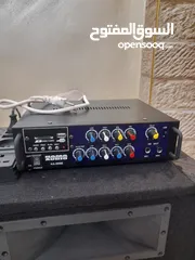  2 سماعات مع مضخم صوت وكاله مستعمل اسبوعين
