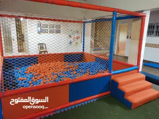  1 تفصيل غرفة و بركة طابات مع شبك سيفتي كامل بالمقاس واللون المطلوب