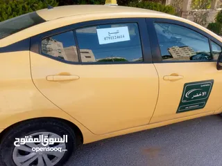  2 نيسان صني 2021 اتوماتيك تكسي عمان طبعه حره فحص كامل ترخيص لشهر2/2026 طالع من وكالة نيسان قي2021 فحص