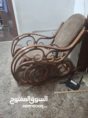  4 كرسي هزاز خيزران