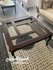  8 طقم كنب زان 7 مقاعد + طاول وسط زان