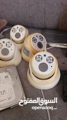 1 نضام مراقبه كامل متكامل 4 كمرات مع DVR مع هارد 500g مع محول البور
