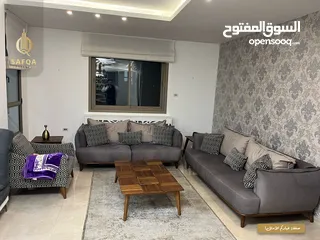  7 شقة مميزة  بإطلالة رائعة وموقع ممتاز مفروشة بالكامل وبتطشيب شخصي جديد وعمارة جديدة