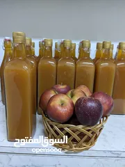  1 خل التفاح الطبيعي 100\100