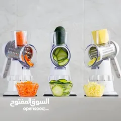  5 قطّاعة الخضار متعددة الوظائف 3 في 1، الحل المثالي لكل مطبخ! تقطيع، بشر، وفرم بثواني